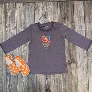 American Girl Ruffle Long Sleeve Top